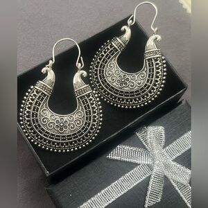 Elegant Silver Hoop Earrings